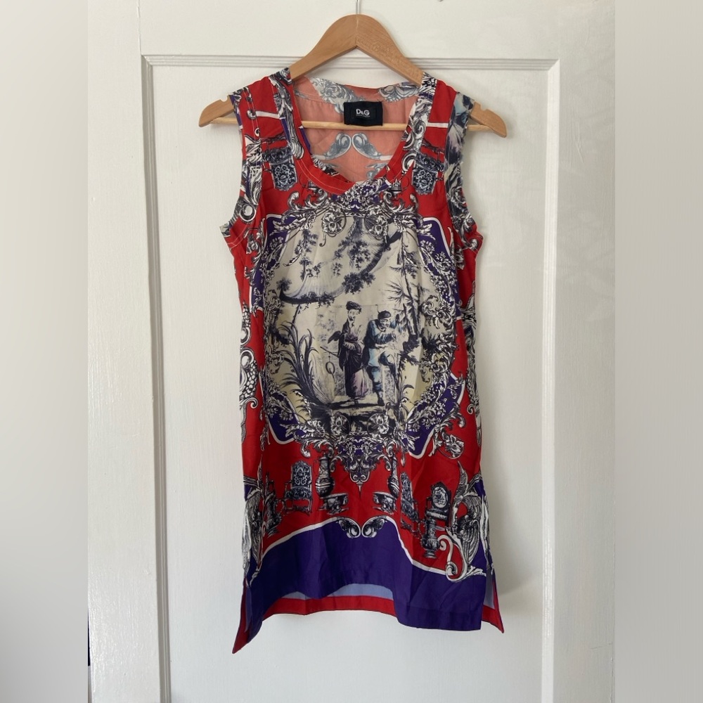 D&G Satin Vintage Mini Dress S